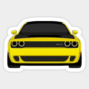 DODGE DEMON FRONT YELLOW Sticker